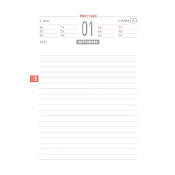 Bouchut-Grandremy Agenda Bouchut Techno - année scolaire 2021/2022 - 12,5 x 17,5 cm - bleu marine