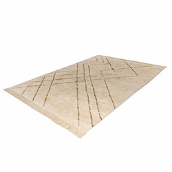 Paris Prix Tapis Tufté à la Main Ethnique Mylen IV Beige 120 x 170 cm