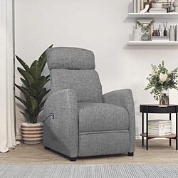 vidaXL Fauteuil Gris clair Tissu