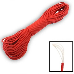 Wewoo 100m 7 Core Durable Armée rouge Parachutistes Corde Survie Tente