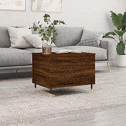 vidaXL Table basse Chêne marron 60x44,5x45 cm Bois d'ingénierie