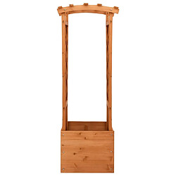 Maison Chic Jardinière,Bac à fleurs - pot de fleur à treillis avec arche 49x39x130 cm Bois de sapin -GKD34415