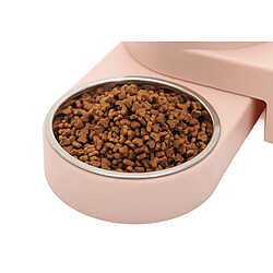 Universal Mousse pour animaux domestiques Fontaine automatique d'eau pour chats Répartiteur d'eau pour animaux domestiques Grand bol de boisson Boisson pour chats 1.8L Sans électricité | Fournitures d'alimentation pour chats (rose)