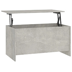 Maison Chic Tabls basse,Table Console pour salon Gris béton 102x55,5x52,5 cm Bois d'ingénierie -MN26552