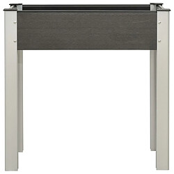 Maison Chic Jardinière,Lit surélevé de jardin - Bac à fleurs - pot de fleur 75x40x75 cm WPC Gris -GKD69253