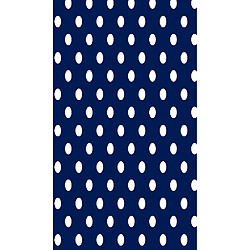 HOMEMANIA Tapis Imprimé Classic Dots 1 - Géométrique - Décoration de Maison - Antidérapant - Pour Salon, séjour, chambre à coucher - Bleu, blanc en Polyester, Coton, 60 x 100 cm