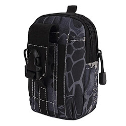 Sac De Taille Tactique Imperméable Ceinture Pochette Molle Python Noir Blanc