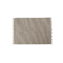 Alter Tapis moderne Atlanta, style kilim, 100% coton, gris, 110x60cm