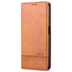 Etui en PU AZNS antichoc marron pour votre Xiaomi 11T/11T Pro