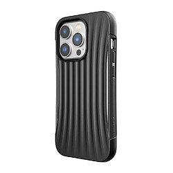 Raptic Coque pour iPhone 14 Pro Clutch Shockproof 3M avec motif rayures Noir