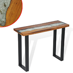 vidaXL Table console Teck 100 x 35 x 75 cm