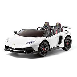 Ataa Lamborghini Aventador SV 24v voiture géante Blanc pas cher