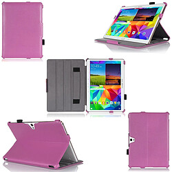 Xeptio Samsung Galaxy Tab S 10.5 pouces : Housse protection Ultra Slim Style Cuir rose - Etui coque