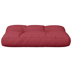 Acheter vidaXL Coussin de palette rouge bordeaux 50x40x12 cm tissu