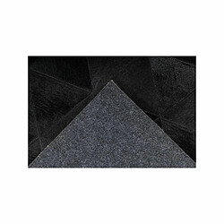 Avis Paris Prix Tapis Fait Main en Cuir Lavin VI Noir 80 x 150 cm