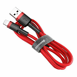 Avis Baseus - Câble Cafule USB vers Lightning, 2,4 A, 1 m (Rouge)