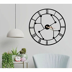 DEKORY Samana Horloge Murale en Métal 50cm