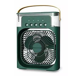 (Vert) Ventilateur d'atomisation Climatiseur Portable Refroidisseur d'Air Domestique Veilleuses à Led