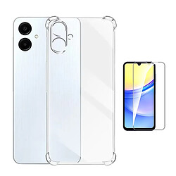 Kit Housse Anti-Choc Superprotect + Film Verre Trempé Clearglass Phonecare Pour Samsung Galaxy A06 - Transparent