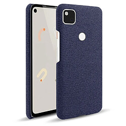 Coque en TPU tissu rigide bleu pour votre Google Pixel 4a