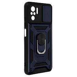 Avizar Coque Xiaomi Redmi Note 10 Pro avec Cache caméra et Bague Support Vidéo bleu