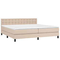 Avis Maison Chic Lit Adulte - Lit simple Lit à sommier tapissier avec matelas moelleux - Meuble de Chambre - Cappuccino 200x200 cm -MN92979