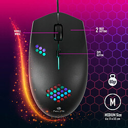 Acheter NGS GMX-120 souris filaire gaming aux LED 7 couleurs - 800/ 1200 DPI. ambidextre- cordon de 1.3- deux boutons et roulette