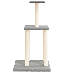 Avis Arbre à chat avec griffoirs,niche pour chat en sisal gris clair 85,5 cm -MN68848