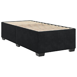 Acheter Vidaxl Sommier à lattes de lit avec matelas Noir 90x190 cm Velours