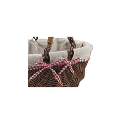 Aubry Gaspard Panier en osier brut "Vintage chic" Ovale.