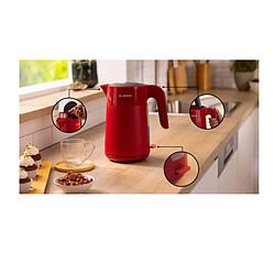 Bouilloire électrique 1.7l 2400w rouge - TWK2M164 - BOSCH