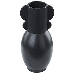 Beliani Vase à fleurs MYTILENE fait à la main Céramique 29 cm Noir