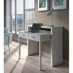 Acheter Alter Bureau console extensible avec deux tiroirs, couleur blanc mat, Mesures 98 x 87 x 36 cm (extensible jusqu'à 66 cm)