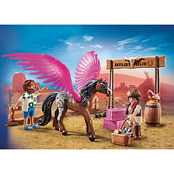 Avis Playmobil® Playmobil Marla et Del avec Cheval ailé de 41 pièces The Movie Marron