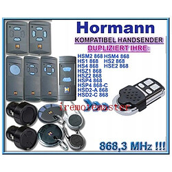 GUPBOO Télécommande Universelle de Rechange Nouveau Hormann hsz2 hsp4 hsp4 hsd2-A hsd2-c 868mhz w