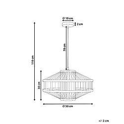 Avis Beliani Lampe suspension KARAJ Naturel