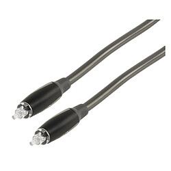 Valueline CABLE OPTIQUE AVEC FICHES RONDES - 3m