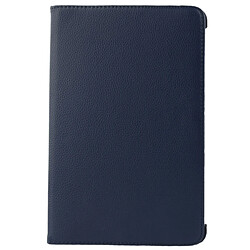 Wewoo Housse Étui bleu foncé pour Samsung Galaxy Tab 2 10.1 / P5100 360 degrés Rotatif Litchi Texture en cuir avec support