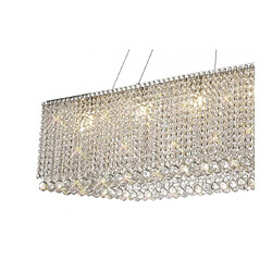 Luminaire Center Grand Chandelier Empire Chrome poli 14 ampoules 78cm pas cher