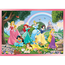 Lisciani, Puzzle pour enfants à partir de 3 ans, 24 pièces, 2 en 1 Double Face Recto / Verso avec le dos à colorier - Disney Princesses 73993