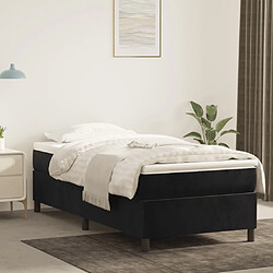 vidaXL Cadre de lit sans matelas noir 80x200 cm velours