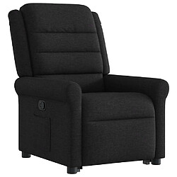 Avis vidaXL Fauteuil inclinable noir tissu