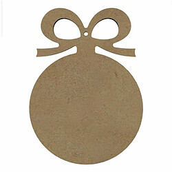 Youdoit Boule de Noël en bois MDF à décorer 16 x 12 cm