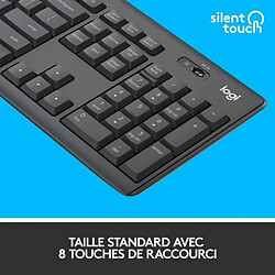 Avis LOGITECH - Ensemble Clavier + Souris sans fil et Silencieux MK295 - AZERTY - Noir