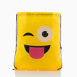 Totalcadeau Sac à dos à cordes émoticônes Emoj Design - Kiss pas cher