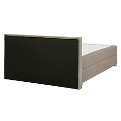 Acheter Beliani Lit boxspring en velours beige 160 x 200 cm CONSUL