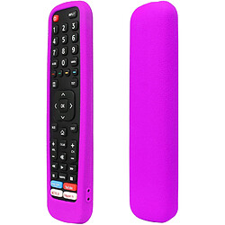 SANAG Housse Coque En Silicone Pour Hisense Telecommande, En2R30N En2K30P En2P30H En2J30H En2D30H, Etui De Protection Pour Hisense Telecommande, Antiderapage, Antisismique, Lavable(Violet)