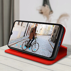 Acheter Avizar Housse Xiaomi Redmi 10A Clapet Portefeuille Support Vidéo rouge