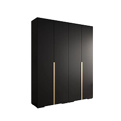 Abiks Meble Armoire Inova 1 À Portes Battantes 236,7/200/47 4 Portes (nero/d’oro)