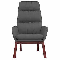 Avis Maison Chic Chaise de relaxation | Fauteuil relax Gris foncé Tissu -GKD78624